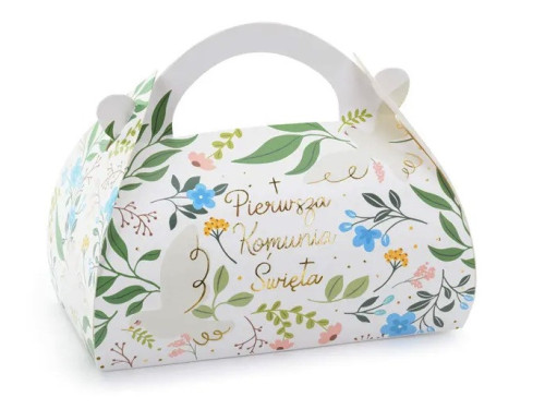 Cake boxes, Pierwsza Komunia Święta - white, 10 pcs.