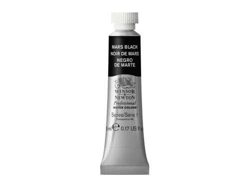 Farba akwarelowa Professional Watercolour - Winsor & Newton - Mars Black, 5 ml