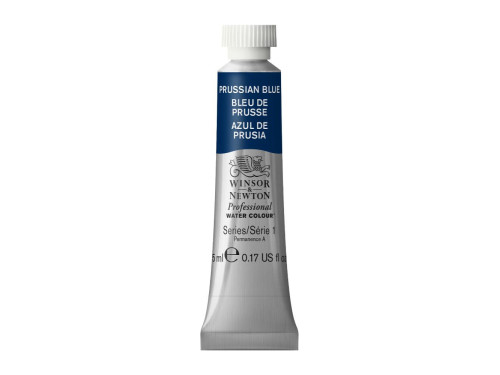 Professional Watercolour paint - Winsor & Newton - Prussian Blue, 5 ml