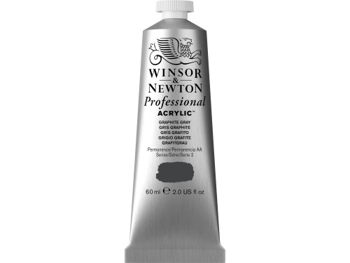 Farba akrylowa Professional Acrylic - Winsor & Newton - Graphite Grey, 60 ml