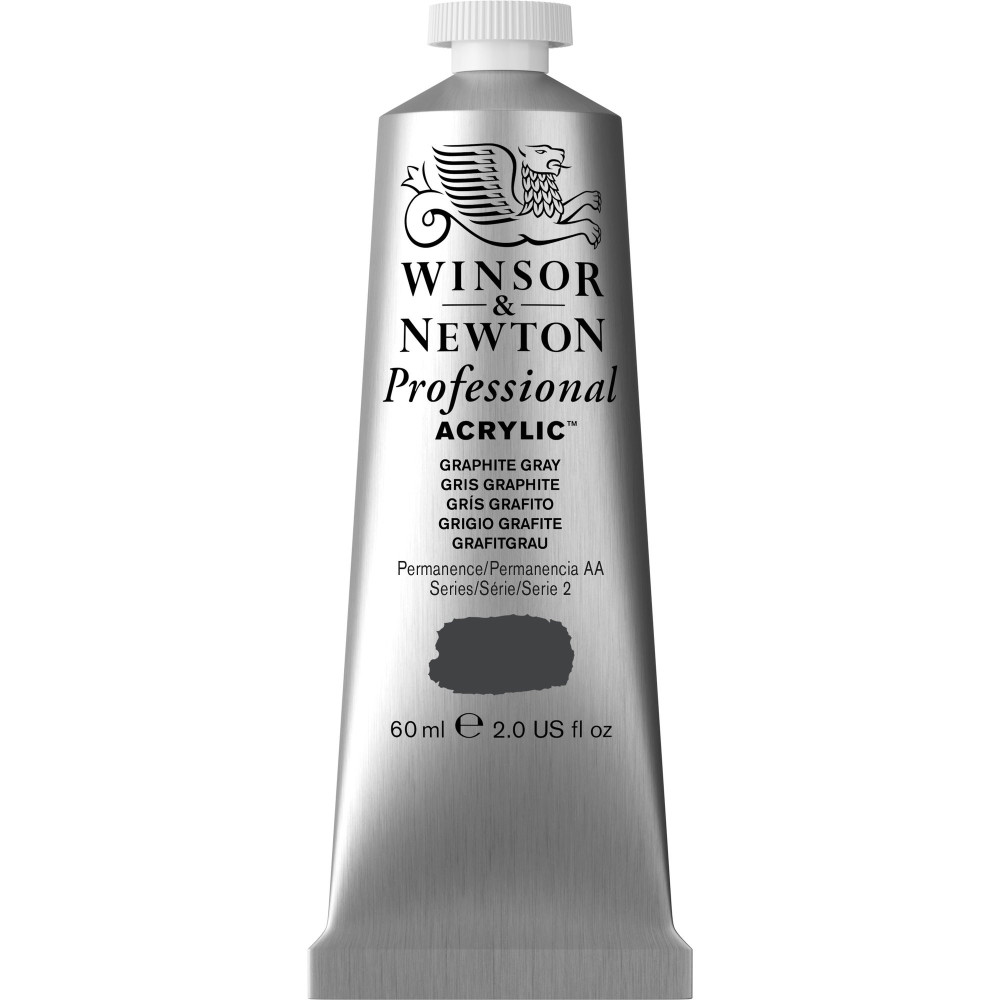Farba akrylowa Professional Acrylic - Winsor & Newton - Graphite Grey, 60 ml