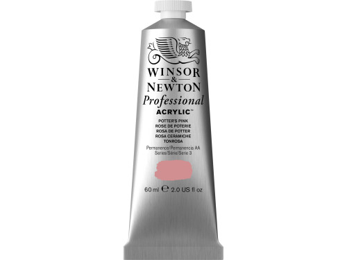 Farba akrylowa Professional Acrylic - Winsor & Newton - Potter's Pink, 60 ml