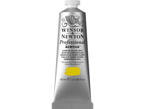 Acrylic paint Professional Acrylic - Winsor & Newton - Cadmium Yellow Light, 60 ml