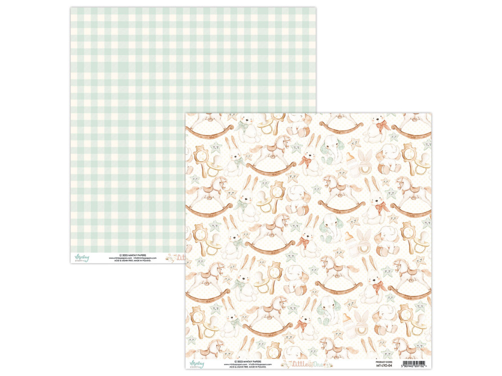 Papier do scrapbookingu 30,5 x 30,5 cm - Mintay - Little One 04