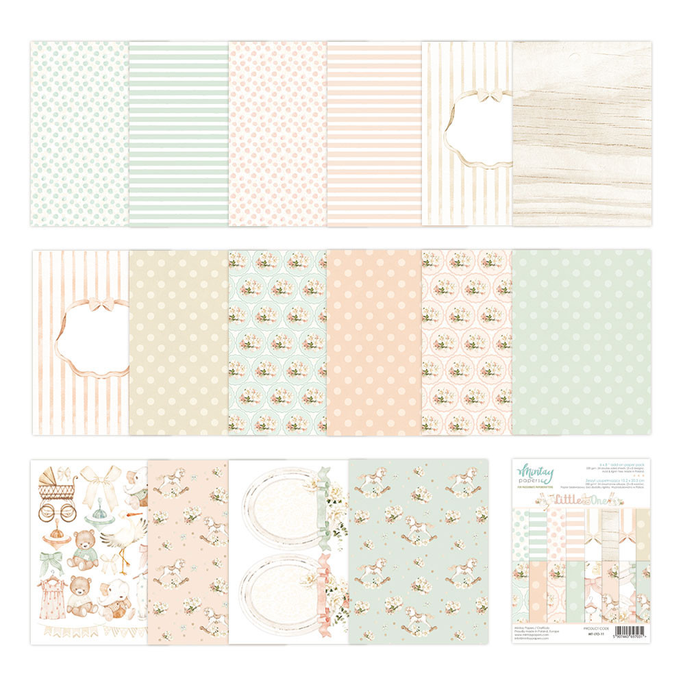 Set of scrapbooking papers 30,5 x 30,5 cm - Mintay - Little One