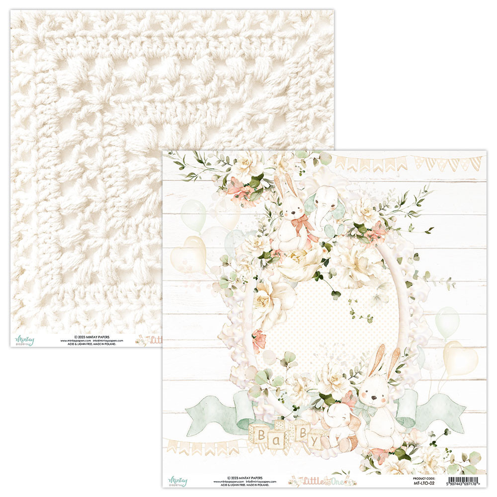 Set of scrapbooking papers 30,5 x 30,5 cm - Mintay - Little One