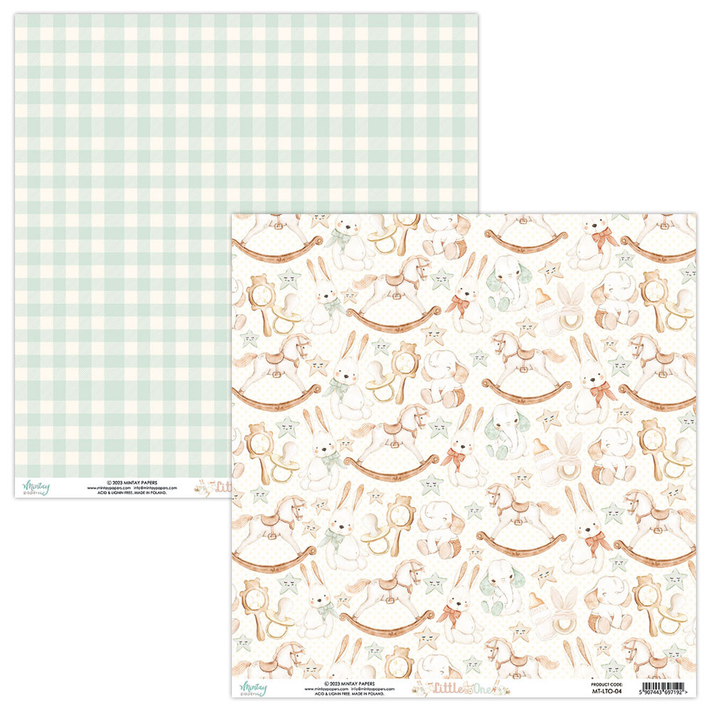 Set of scrapbooking papers 30,5 x 30,5 cm - Mintay - Little One