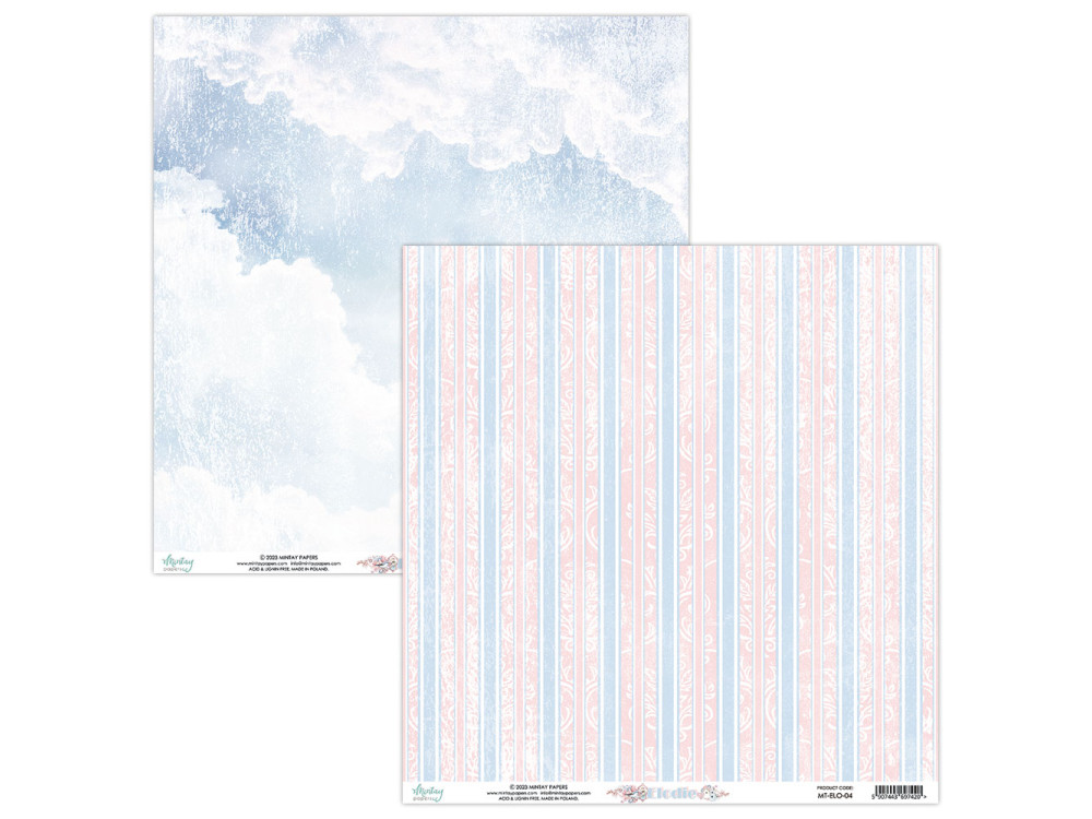 Scrapbooking paper 30,5 x 30,5 cm - Mintay - Elodie 04