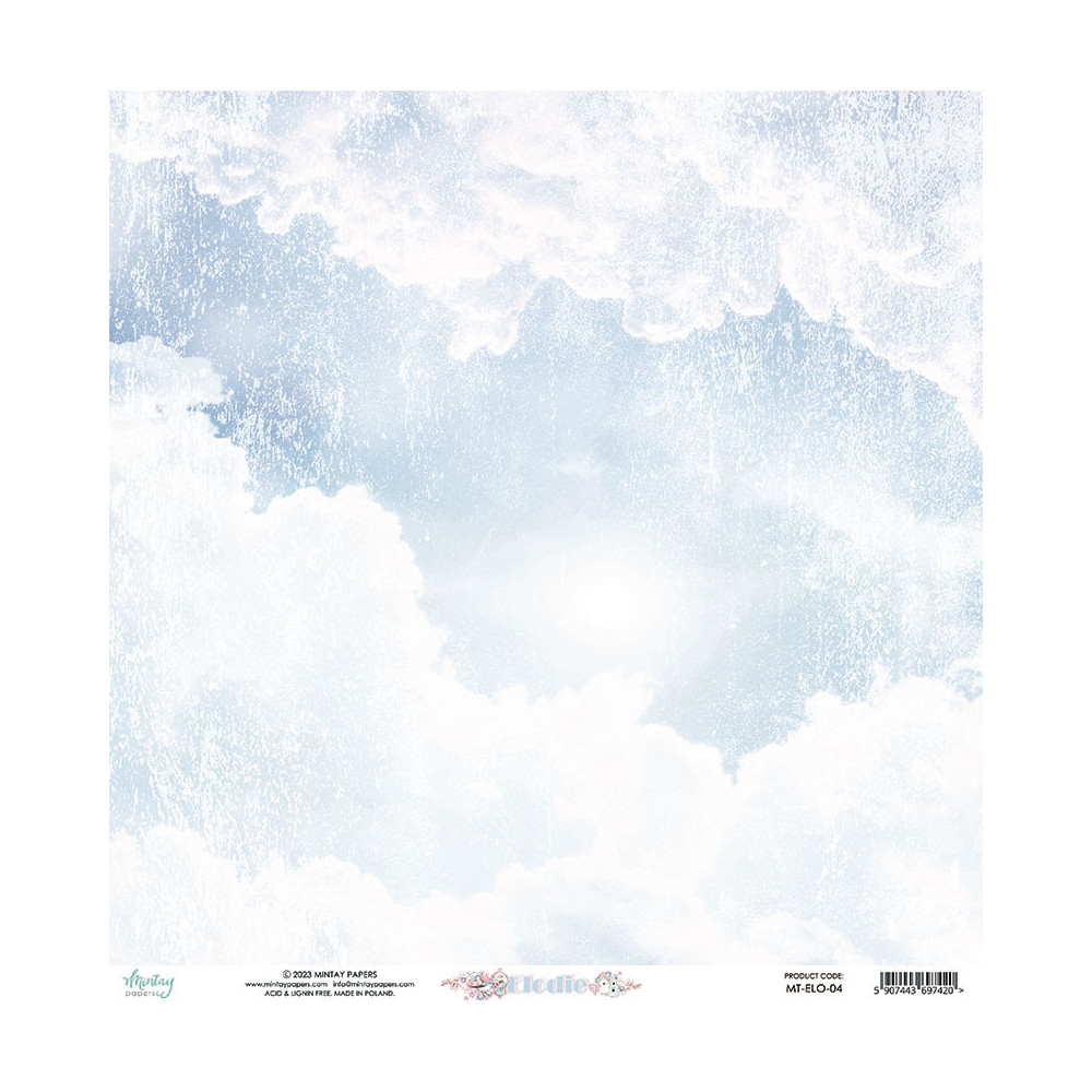 Scrapbooking paper 30,5 x 30,5 cm - Mintay - Elodie 04