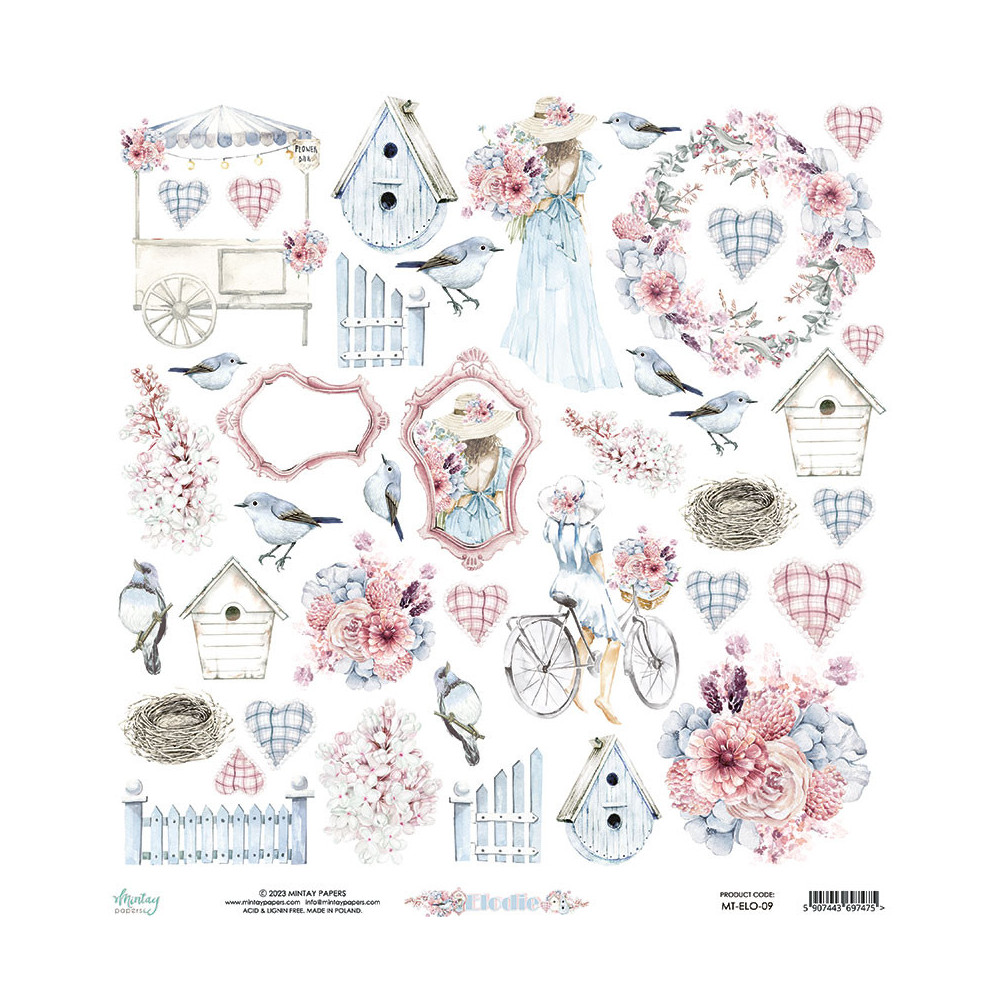 Elements for cutting 30,5 x 30,5 cm - Mintay - Elodie