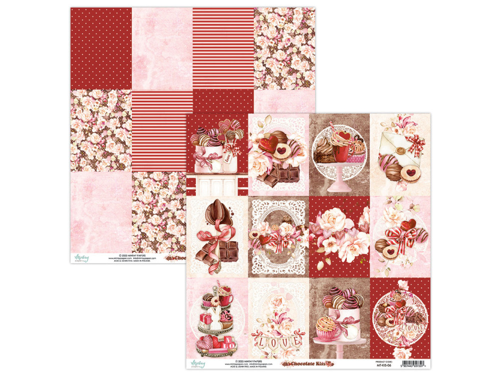 Zestaw papierów do scrapbookingu 15,2 x 15,2 cm - Mintay - Chocolate Kiss