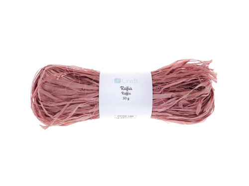 Decorative raffia - DpCraft - pink, 50 g