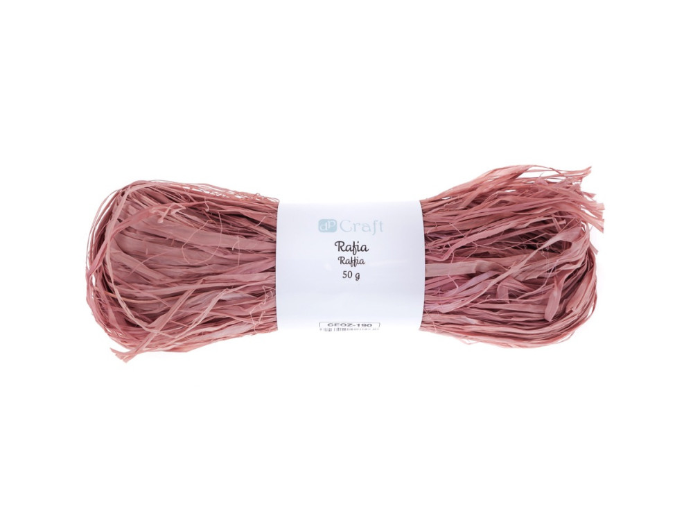 Rafia dekoracyjna - DpCraft - zgaszony róż, 50 g