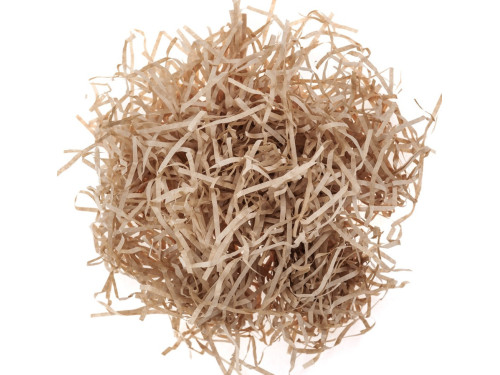 Gift filler, paper hay, stripes - DpCraft - beige, 42 g