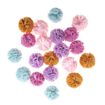 10/30pcs 2cm Wool Felt Balls Round Felt Pom Poms Mixed Color