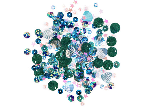 Opalescent sequins - DpCraft - Sea, 15 g