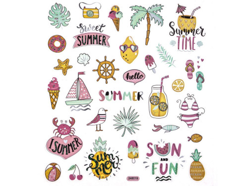 Stickers with glitter, Holidays - DpCraft - 23 pcs.