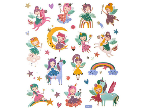 Stickers with glitter, Fairy - DpCraft - 28 pcs.