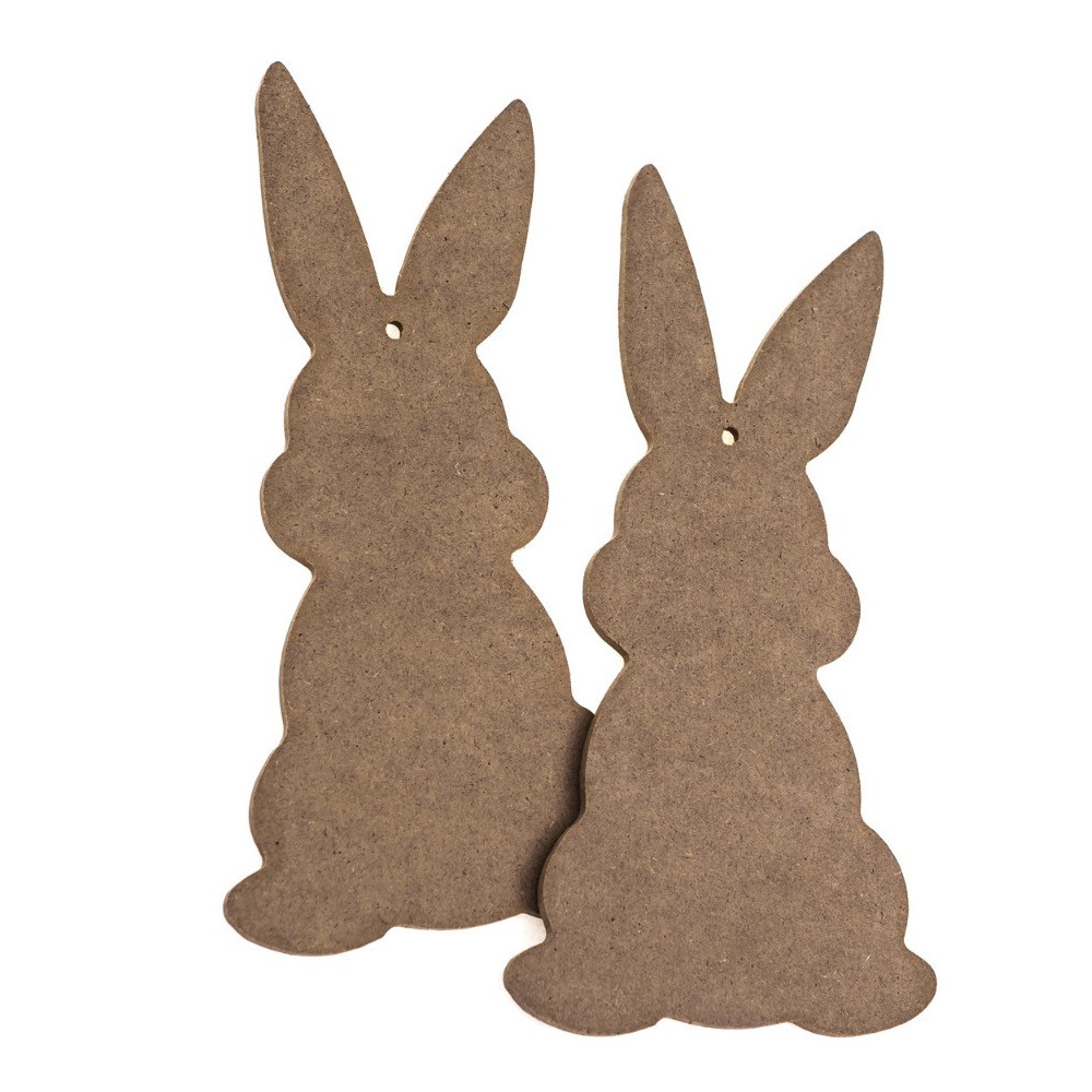 MDF bunnies - DpCraft - 20 cm, 2 pcs.