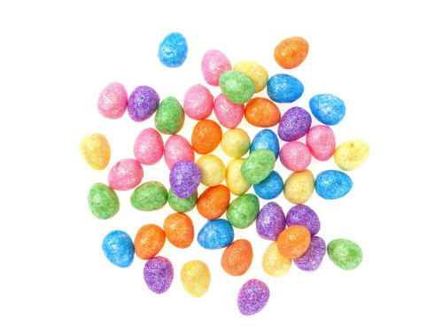 Styrofoam eggs with glitter - DpCraft - 1,8 cm, 50 pcs.