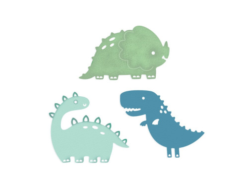 Set of cutting dies - DpCraft - Dinosaurs, 3 pcs.