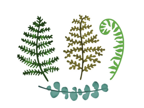 Set of cutting dies - DpCraft - Delicate Leaves, 4 pcs.