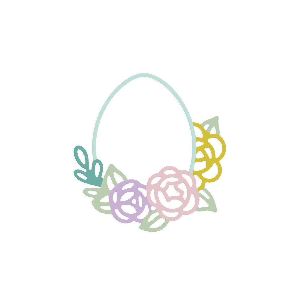 Wykrojnik - DpCraft - Kwiatowe jajko
