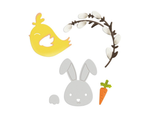 Set of cutting dies - DpCraft - Easter motifs, 5 pcs.
