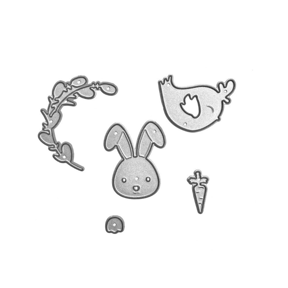 Set of cutting dies - DpCraft - Easter motifs, 5 pcs.