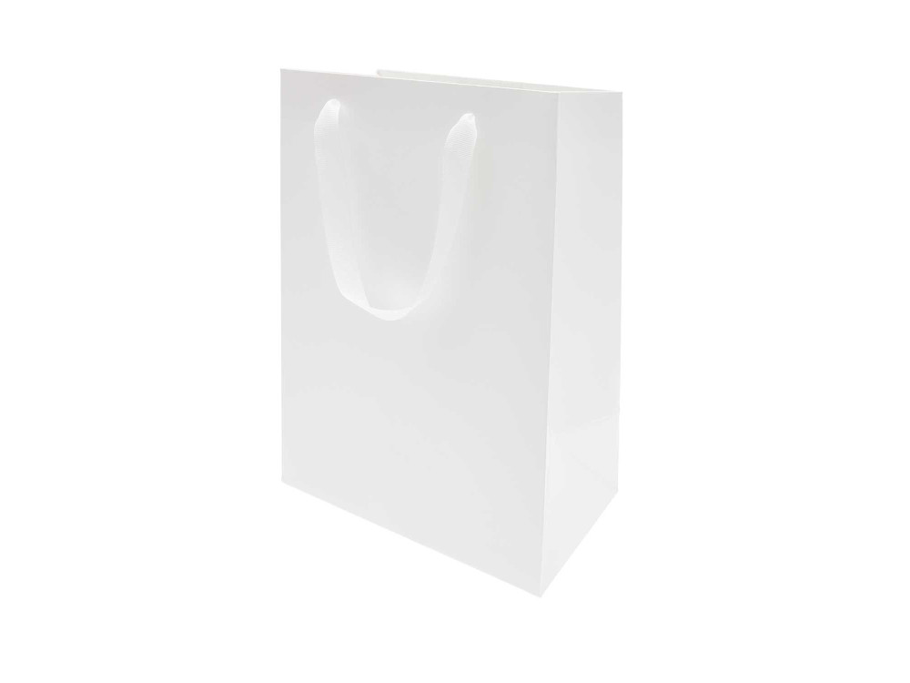 Paper gift bag - Rico Design - White, 18 x 26 x 12 cm