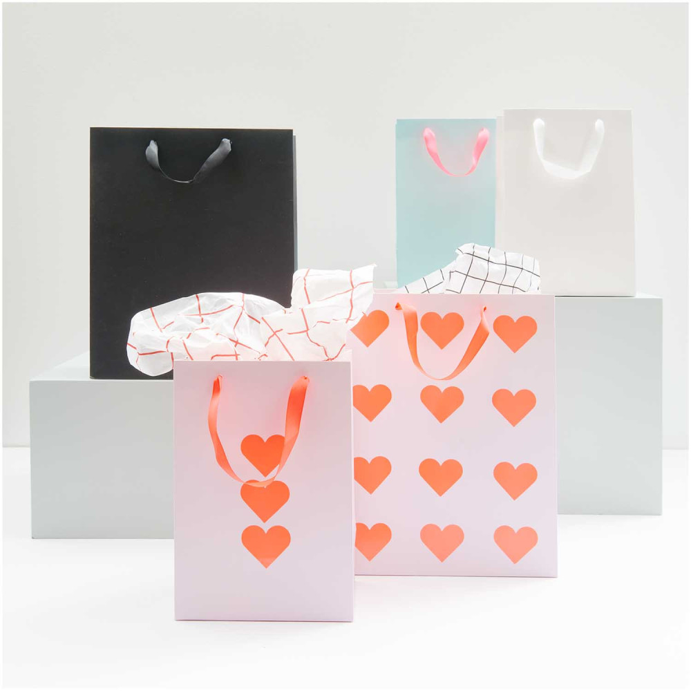 Paper gift bag - Rico Design - White, 26 x 32 x 12 cm