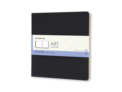 Szkicownik Art Collection 19 x 19 cm - Moleskine - miękki czarny 120 g