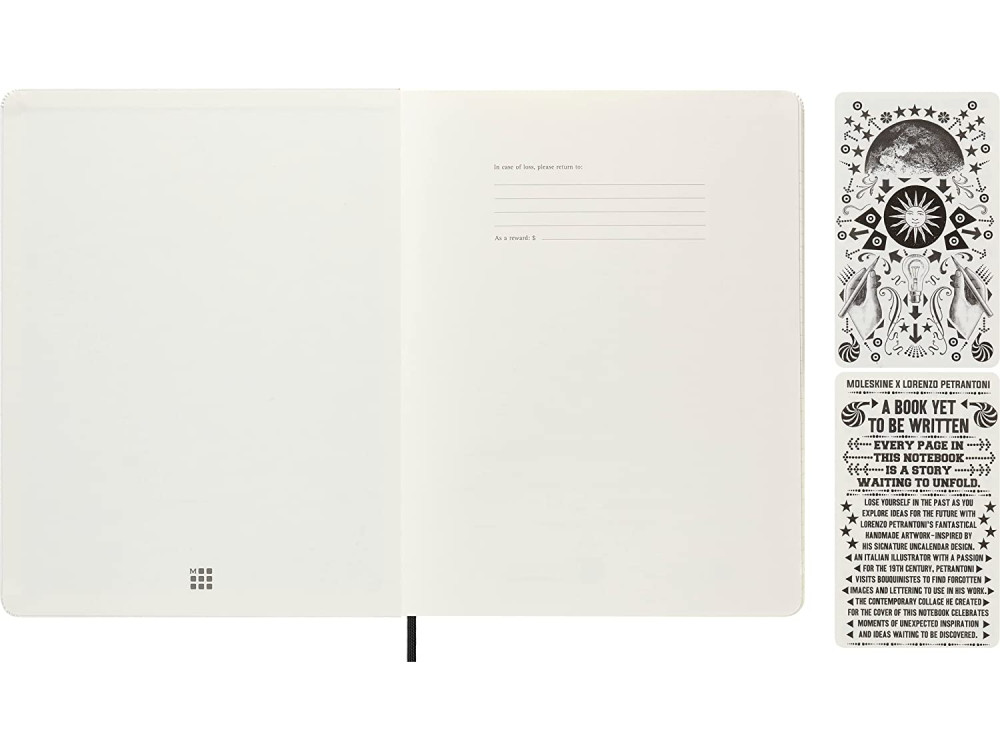 Notatnik Lorenzo Petrantoni, edycja kolekcjonerska - Moleskine - w linie, twardy, XL