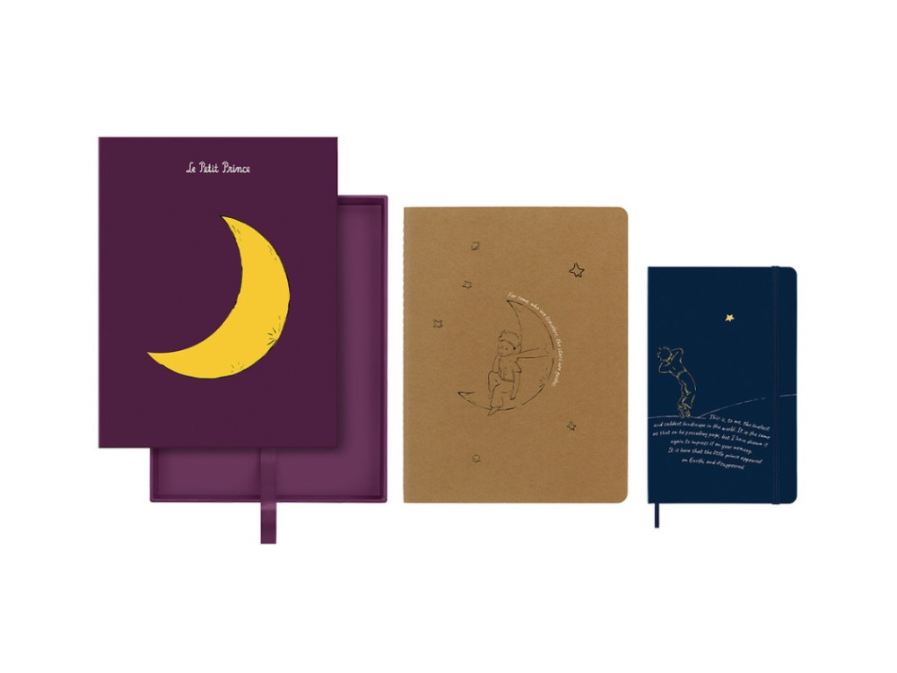 Notebook, Cahier The Little Prince, Moon - Moleskine - L, XL