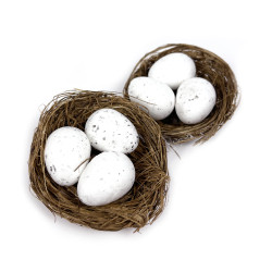 Decorative nests with Easter eggs - 2 pcs.