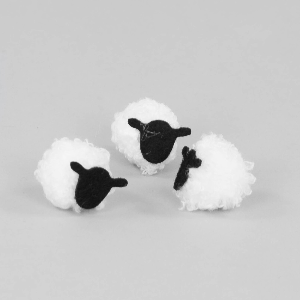 Easter sheep - 3 cm, 6 pcs.