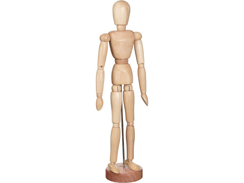 Wooden mannequin for drawing lessons - Lefranc & Bourgeois - women, 30 cm