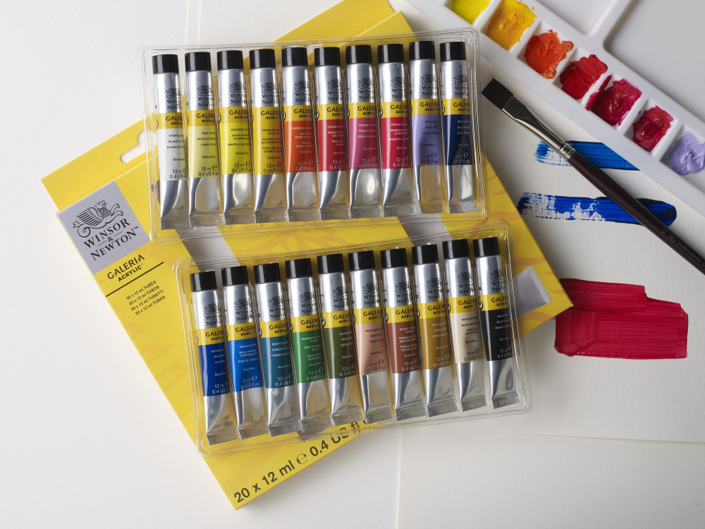 winsor newton acrylic paint set