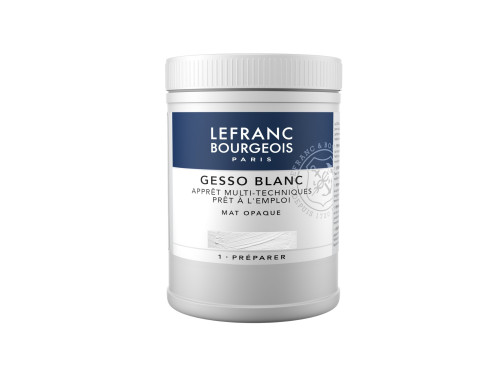 Gesso for oils and acrylics - Lefranc & Bourgeois - white, 500 ml