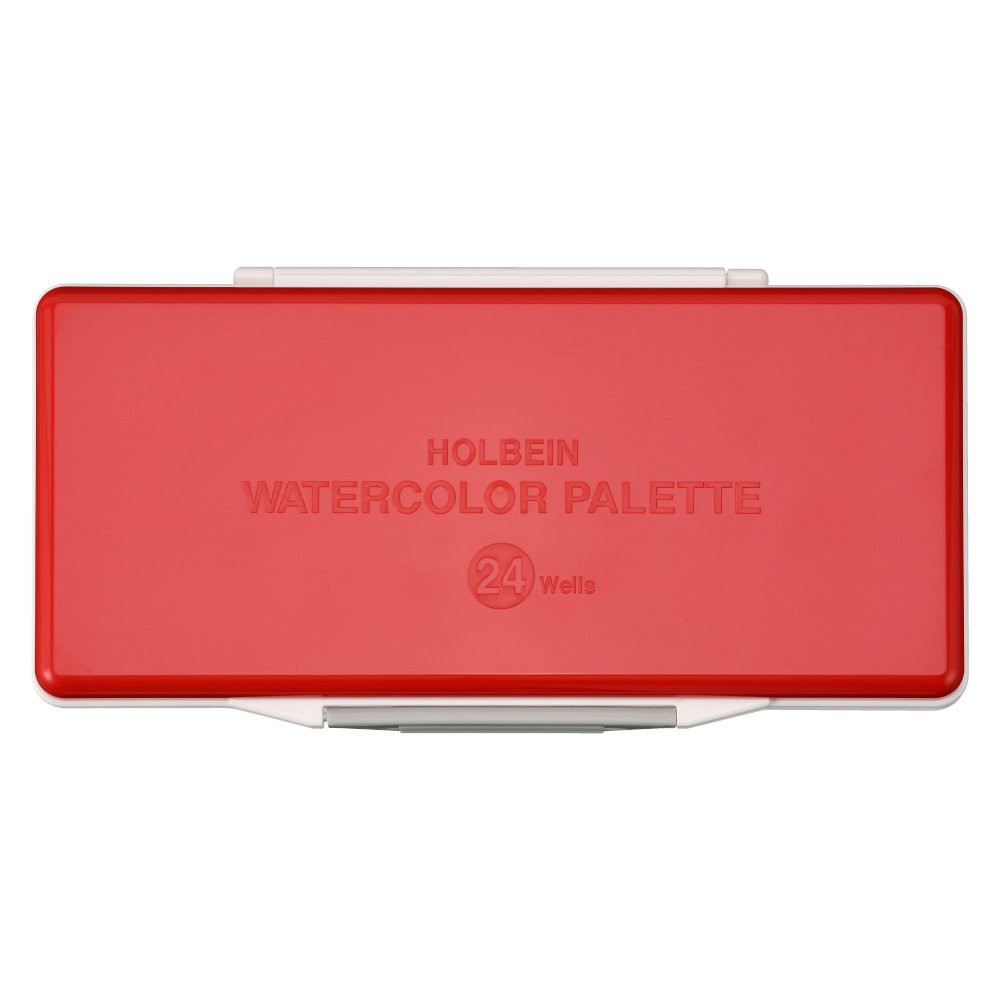 Watercolor palette with removable pans - Holbein - 24 compartments