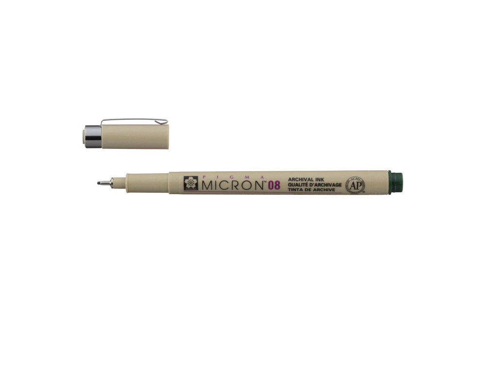 Pigma Micron Fineliner 08 - Sakura - Hunter Green, 0,5 mm
