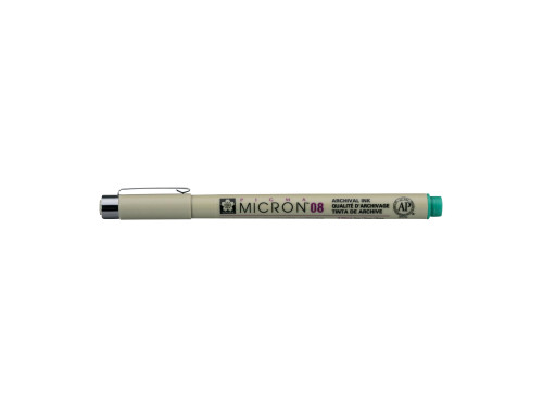 Pigma Micron Fineliner 08 - Sakura - Green, 0,5 mm