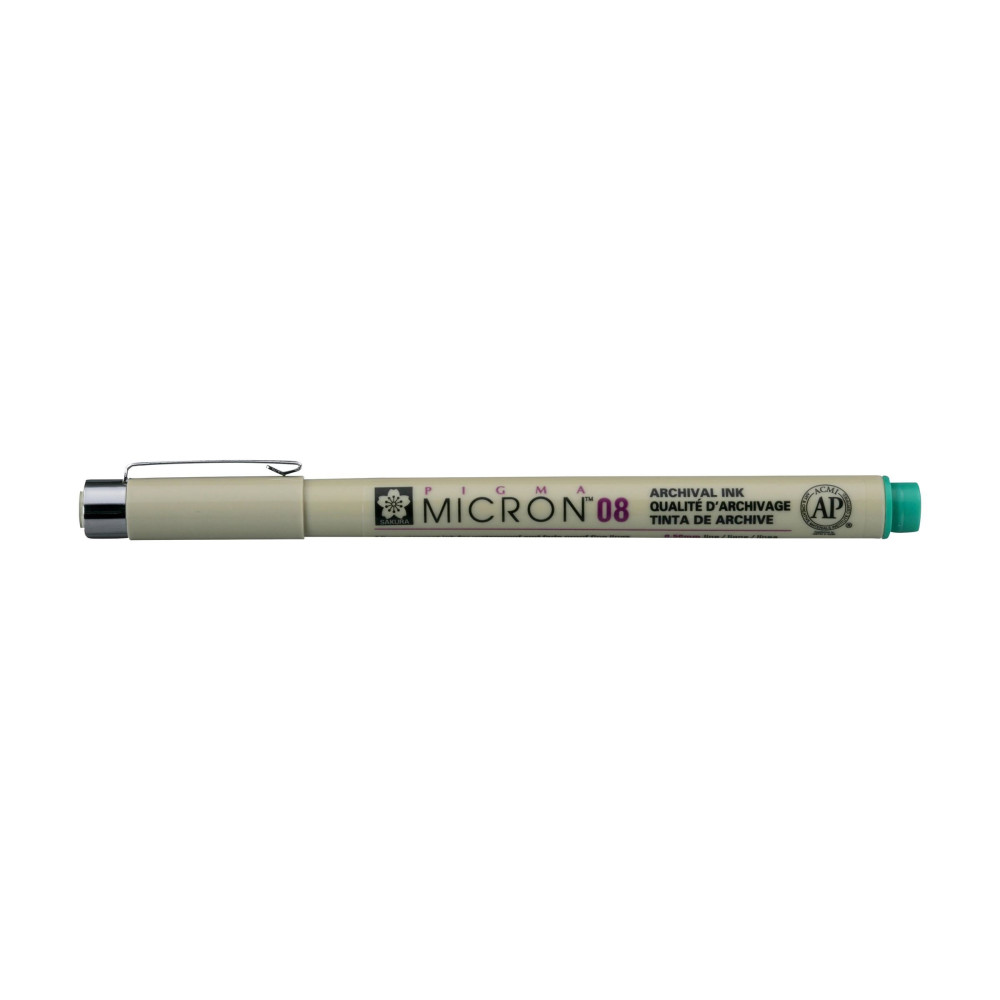 Pigma Micron Fineliner 08 - Sakura - Green, 0,5 mm
