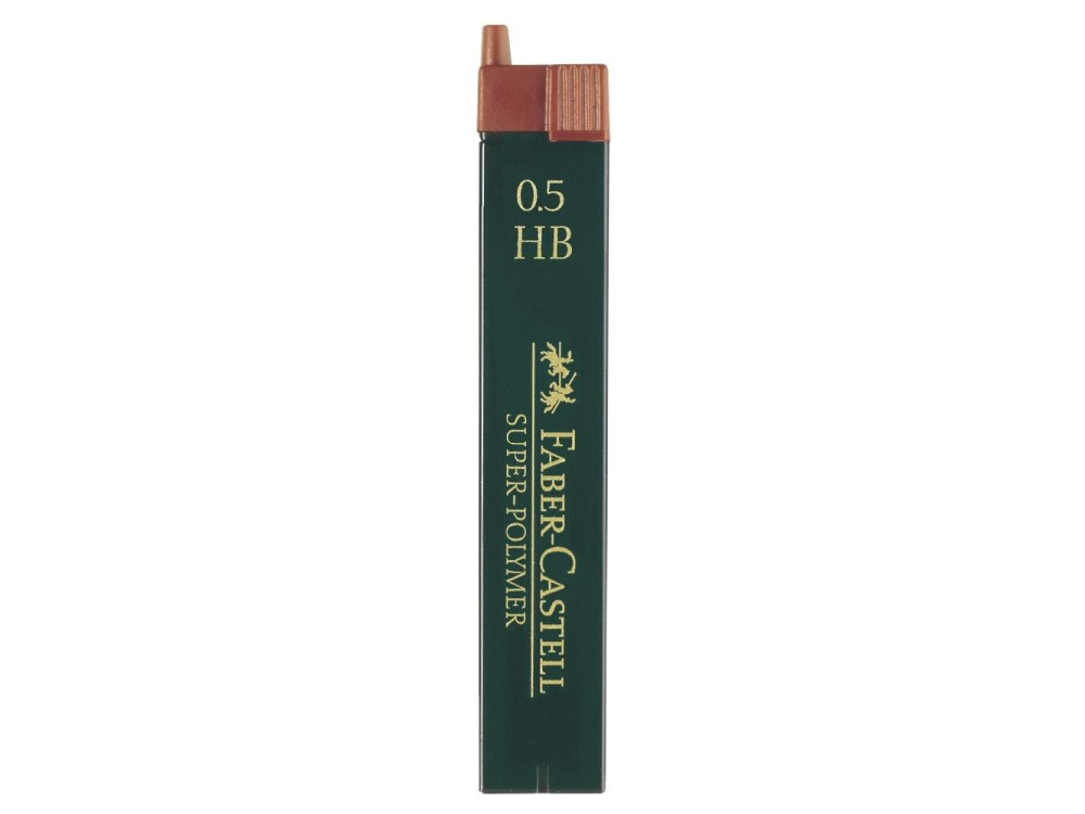 Mechanical pencil lead refills, 0,5 mm - Faber-Castell - HB, 12 pcs.