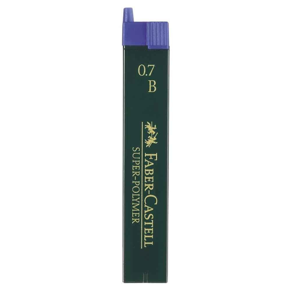 Mechanical pencil lead refills, 0,7 mm - Faber-Castell - B, 12 pcs.