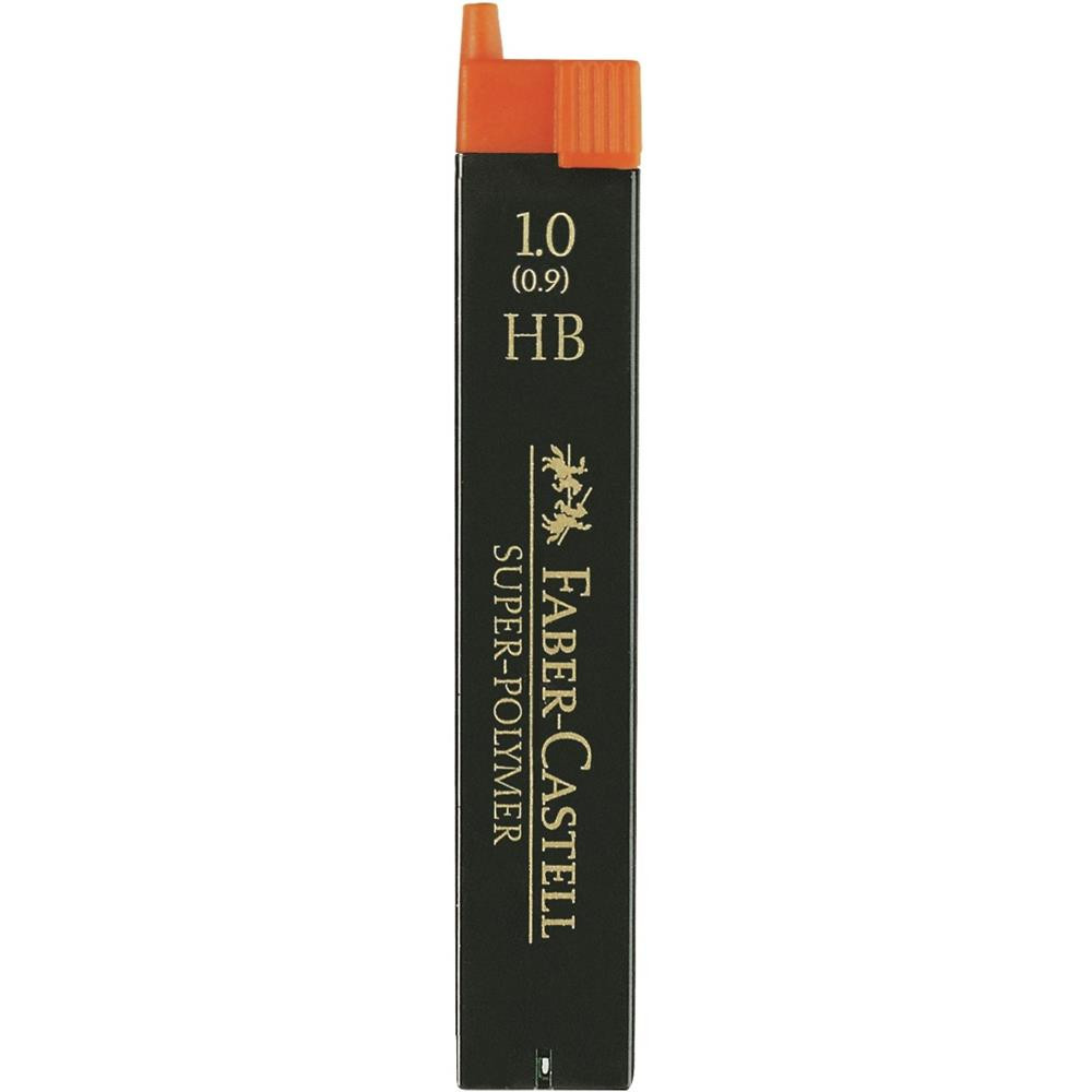 Mechanical pencil lead refills, 1 mm - Faber-Castell - HB, 12 pcs.