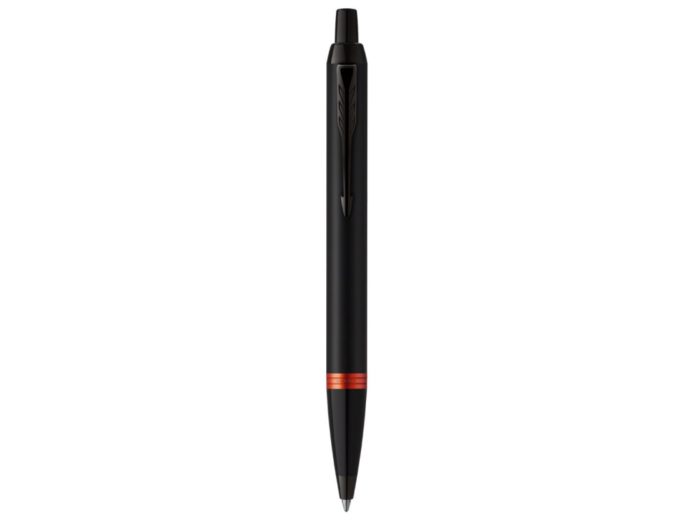 Ballpoint pen IM Vibrant Ring - Parker - black, Flame Orange