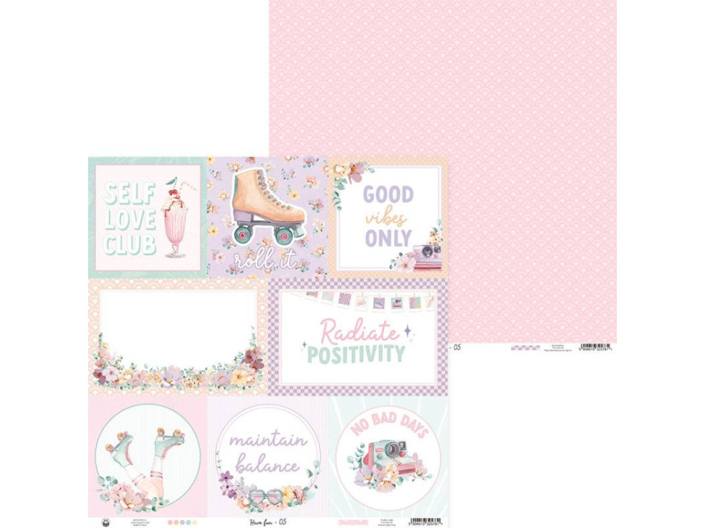 Papier do scrapbookingu 30,5 x 30,5 cm - Piątek Trzynastego - Have Fun 05