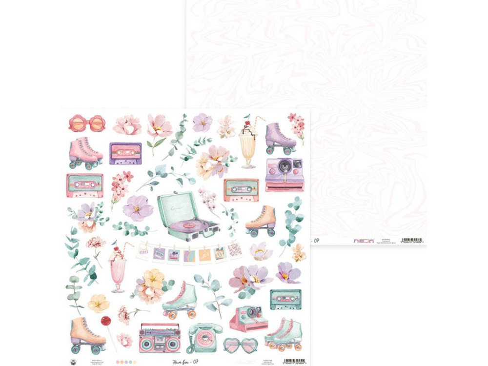 Scrapbooking paper 30,5 x 30,5 cm - Piątek Trzynastego - Have Fun 07