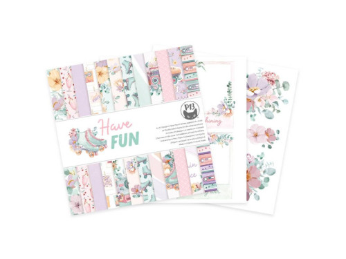 Set of scrapbooking papers 15,3 x 15,3 cm - Piątek Trzynastego - Have Fun